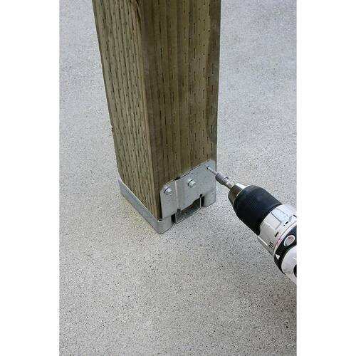 Post Brackets Adjustable Standoff 6x6 ZMAX Galvanized ABA