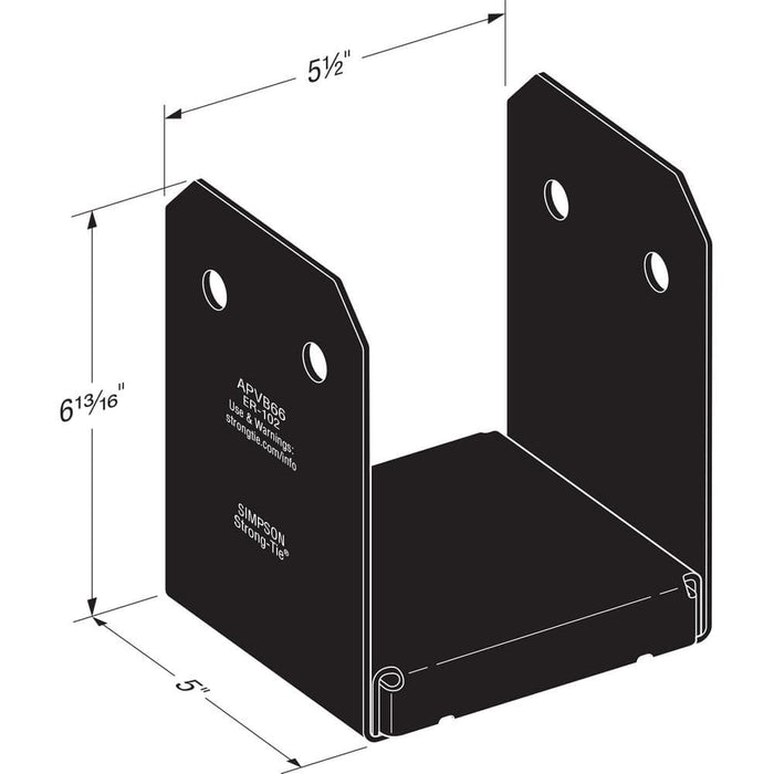 Post Bracket 6x6 Strong-Tie Outdoor Accents 8