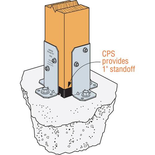 Post Brackets Retrofit Post 2x4 Galvanized RPBZ