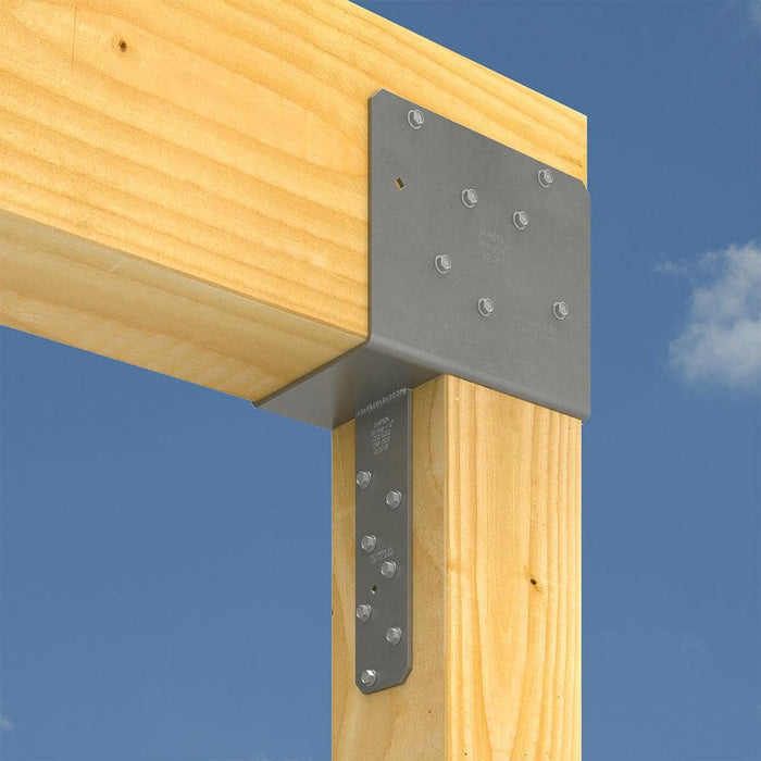 Post Bracket 6 in. Strong-Tie End Column Cap Galvanized ECCQ 4