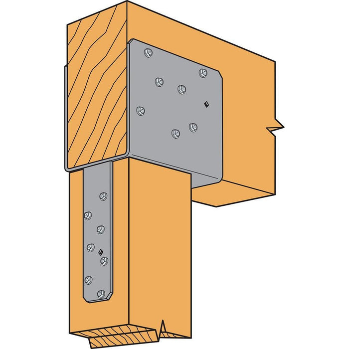 Post Bracket 6 in. Strong-Tie End Column Cap Galvanized ECCQ 2