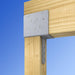 Post Bracket 6 in. Strong-Tie End Column Cap Galvanized ECCQ 3