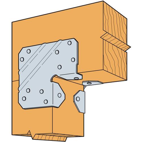 End Post Cap for 4x Nominal Lumber, ZMAX Galvanized LCE