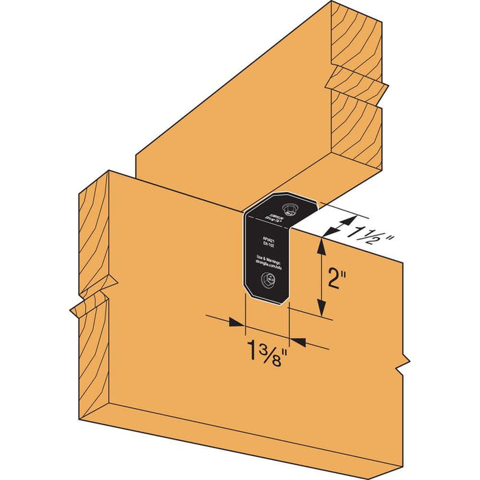 Wood Connector 2 in. Strong-Tie L-Angle ZMAX Galvanized Outdoor Accents 3