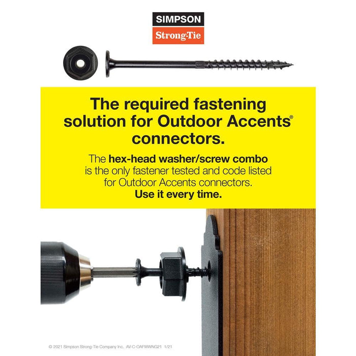 Wood Connector 2 in. Strong-Tie L-Angle ZMAX Galvanized Outdoor Accents 9