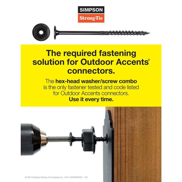 Wood Connector 4 in. Strong-Tie L-Angle ZMAX Galvanized Outdoor Accents 8