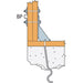Wood Connector 3 in. x 3 in. Strong-Tie Bearing Plate Galvanized BP 6