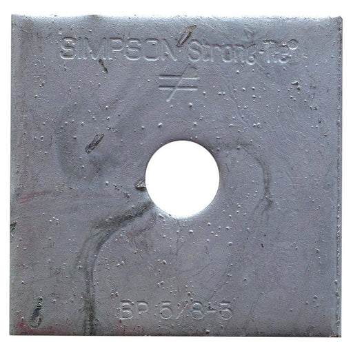 Wood Connector 3 in. x 3 in. Strong-Tie Bearing Plate Galvanized BP 1
