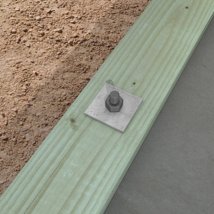 Wood Connector 3 in. x 3 in. Strong-Tie Bearing Plate Galvanized BP 2