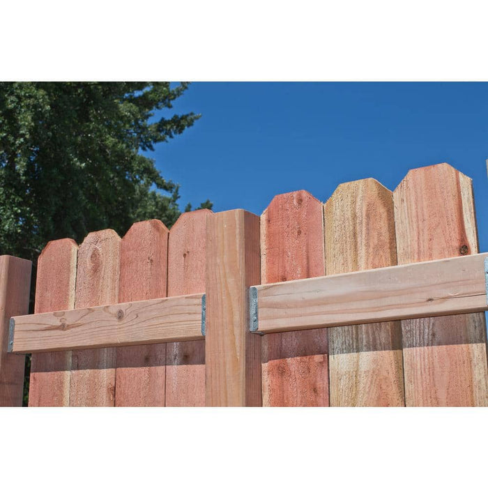 Wood Connector 2 in. x 4 in. Strong-Tie Fence Rail Bracket Galvanized FB 4