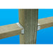 Wood Connector 2 in. x 4 in. Strong-Tie Fence Rail Bracket Galvanized FB 3