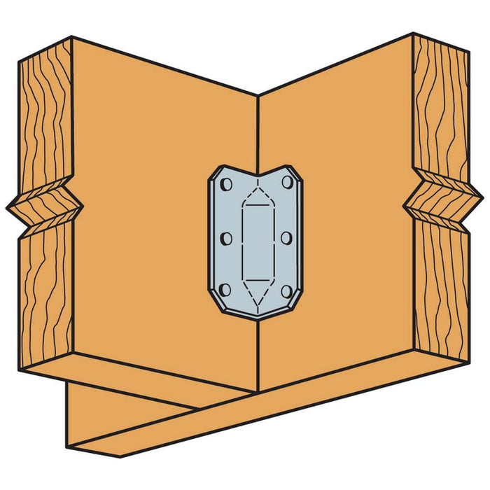 Wood Connector 3-1/4 in. Strong-Tie Gusset Angle Galvanized GA 2