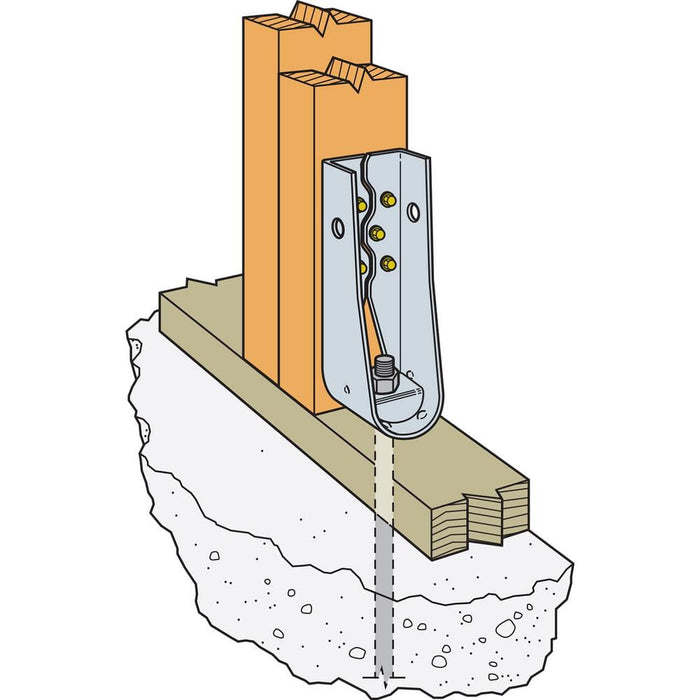 Wood Connector 8-11/16 in Strong-Tie Predeflected Holdown Galvanized HDU 3