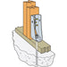 Wood Connector 8-11/16 in Strong-Tie Predeflected Holdown Galvanized HDU 3