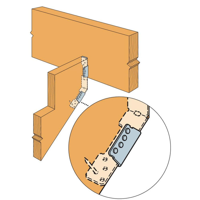 Wood Connector 1-5/8 in. x 11 in. Strong-Tie Adjustable Stringer Connector Galvanized LSC 2