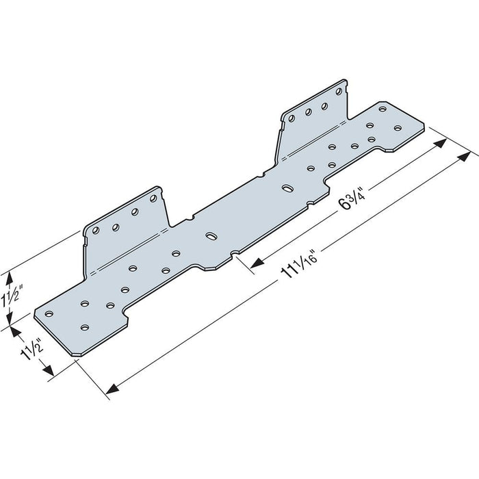 Wood Connector 1-5/8 in. x 11 in. Strong-Tie Adjustable Stringer Connector Galvanized LSC 5