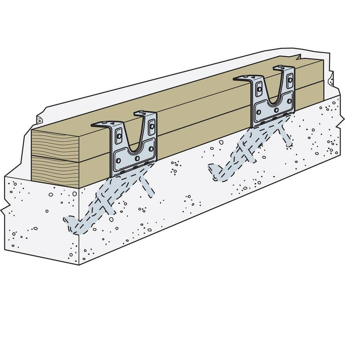 Wood Connector 3 in. x 8 in.  Strong-Tie Mudsill Anchor Galvanized MASA 4