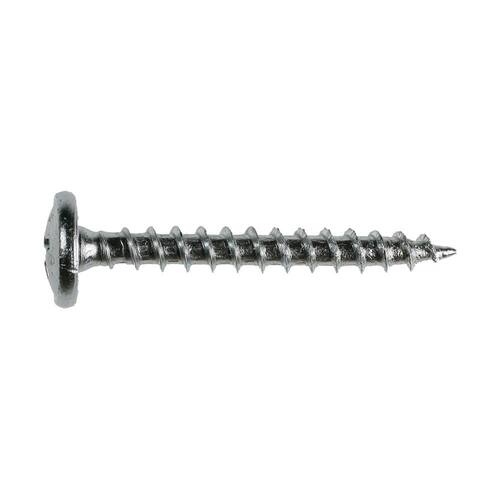 Wood Screw #8 x 1-1/4  in. Wafer Head Phillips Zinc Plated (100-Pack)