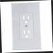 Wall Plate Cover-up 1-Gang Duplex Midway/Maxi Sized Plastic White (Smooth Finish)