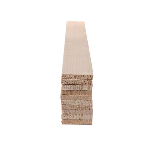 White Wood Plank 3/8 in. x 1-1/2 in. x 18 in. (10-Pack)