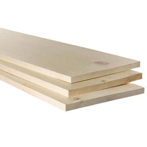 Common Board 1 in. x 12 in. x 8 ft. Premium Kiln-Dried Square Edge Whitewood