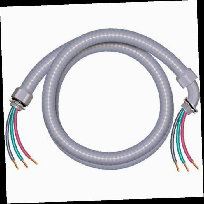 Flexible Non-Metallic PVC Conduit Cable Whip 3/4 in. x 6 ft. 8/2 Ultra-Whip Liquidtight