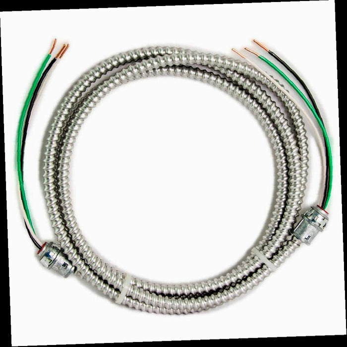 MC (Metal Clad) Armorlite Cable Whip 12/2 Solid CU 12 ft. Modular Assembly Quick.