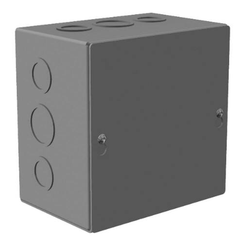 Indoor Wall Mount Box NEMA 1 Carbon Steel Screw Cover 6 in. W x 6 in. H x 4 in. D 1-Pack