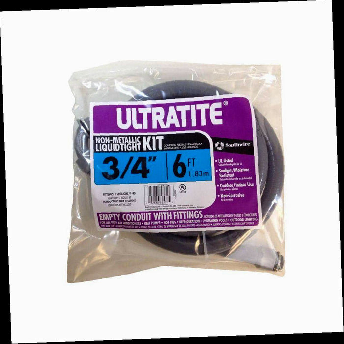x ft. Ultratite Liquidtight Flexible Non-Metallic PVC Conduit Whip 3/4 in. 6