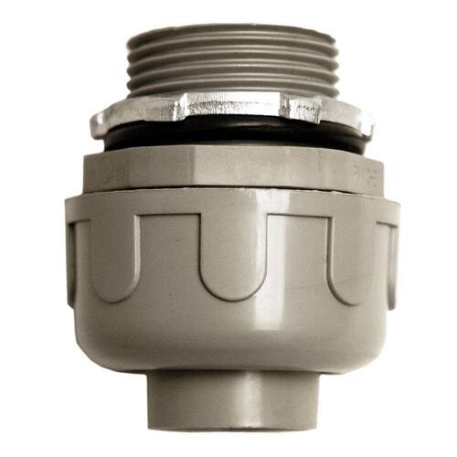 PVC Conduit Fitting Connector Liquidtight NM Straight  3/4 in.