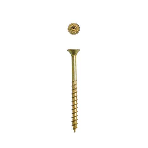 Wood Screw #10 x 2  in. Flat Head Torx Yellow Zinc-plated (105-Pack)