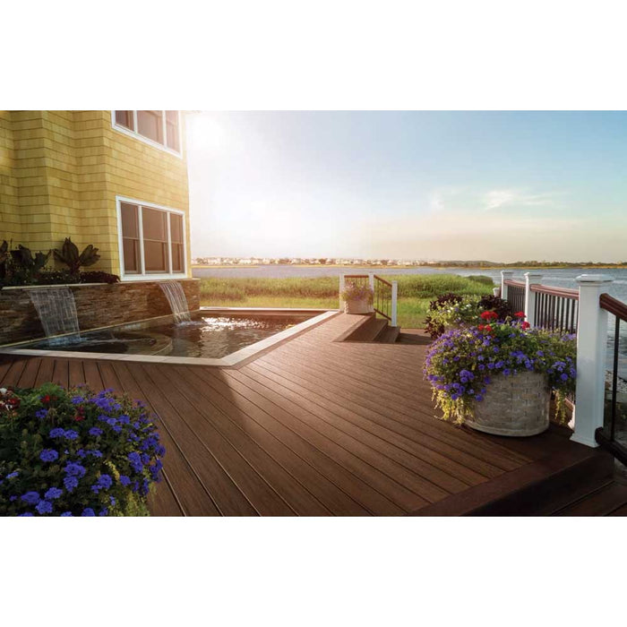 Composite Decking 1 in. x 6 in. Spiced Rum Grooved Transcend Board 4