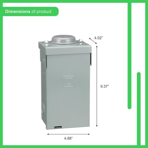 Load Center 70 Amp 2-Space 4-Circuit Homeline Outdoor Main Lug Center(HOM24L70RBCP)