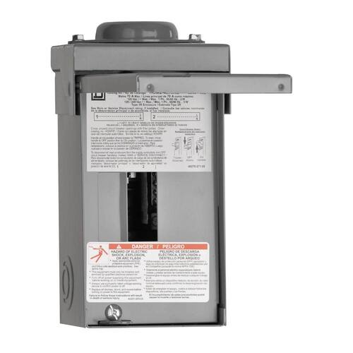 Load Center 70 Amp 2-Space 4-Circuit Homeline Outdoor Main Lug Center(HOM24L70RBCP)