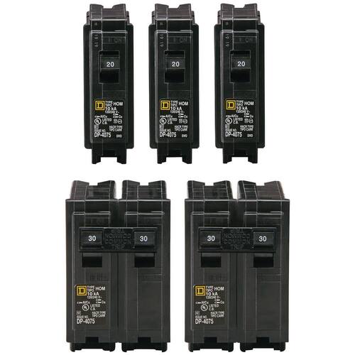 Circuit Breaker 200 Amp 30-Space 60-Circuit Homeline Indoor Main Plug-On Neutral Load Center with Cover(HOM3060M200PCVP)