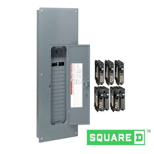 Circuit Breaker 200 Amp 30-Space 60-Circuit Homeline Indoor Main Plug-On Neutral Load Center with Cover(HOM3060M200PCVP)