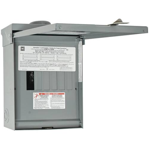 Load Center 100 Amp 6-Space 12-Circuit Homeline Outdoor Main Lug Center(HOM612L100RBCP)