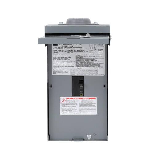 Circuit Breaker 100 Amp 2-Pole Circuit QO Outdoor Enclosure with QO2100 Included