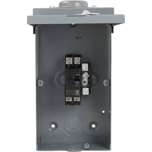 Circuit Breaker 100 Amp 2-Pole Circuit QO Outdoor Enclosure with QO2100 Included