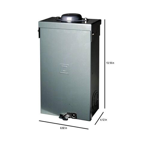 Circuit Breaker 100 Amp 2-Pole Circuit QO Outdoor Enclosure with QO2100 Included