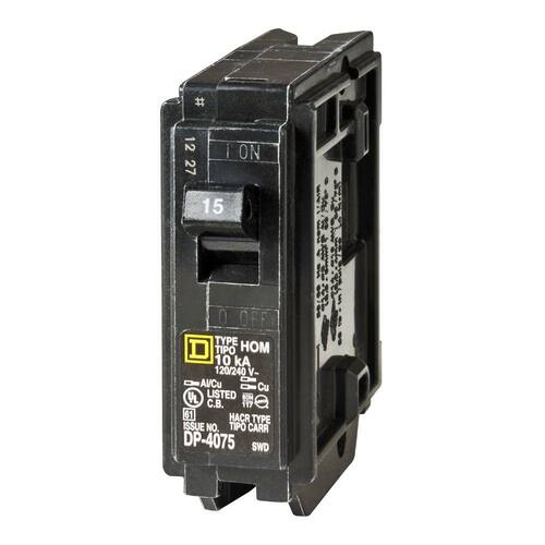 Circuit Breaker 15 Amp Single-Pole Circuit Homeline Breaker(HOM115CP)