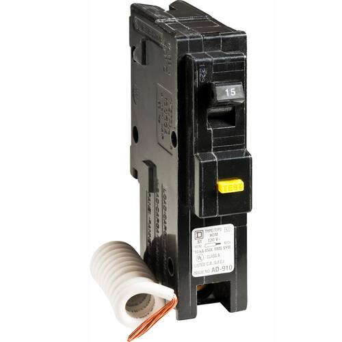 Circuit Breaker 15 Amp Single-Pole Circuit Homeline GFCI