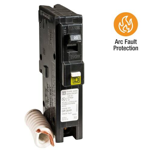 Circuit Breaker 20 Amp Single-Pole Circuit Homeline Combination Arc Fault Breaker(HOM120CAFIC)