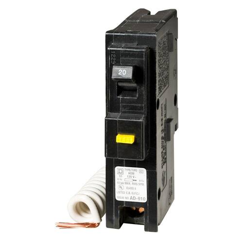 Circuit Breaker 20 Amp Single-Pole Circuit Homeline GFCI