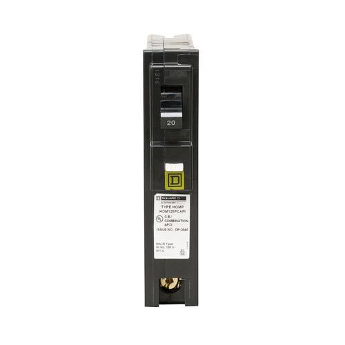 Circuit Breaker 20 Amp Single-Pole Circuit Homeline Plug-On Neutral Combination Arc Fault Breaker(HOM120PCAFIC)