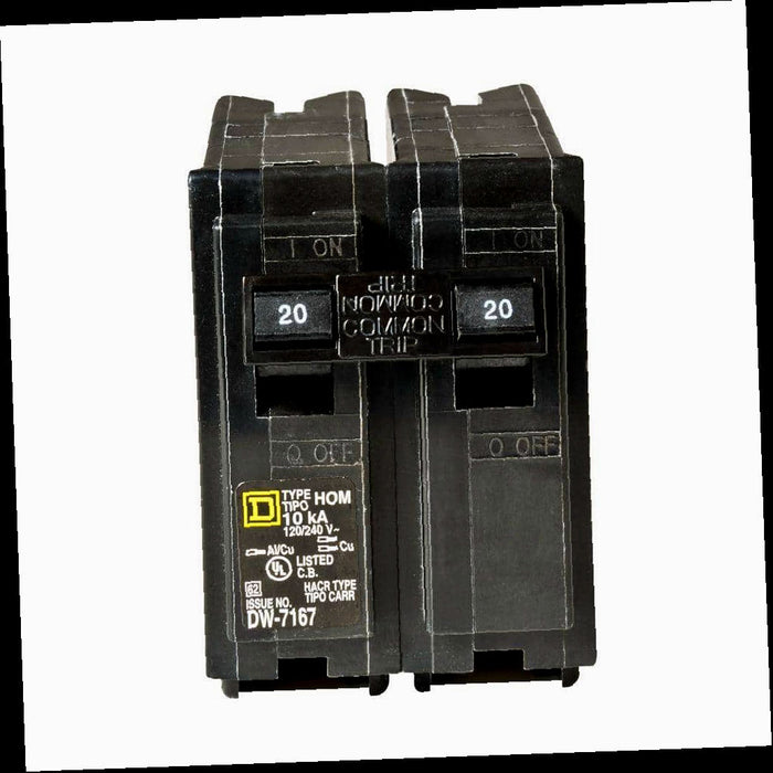 Circuit Breaker 20 Amp 2-Pole Circuit Homeline Breaker(HOM220CP)