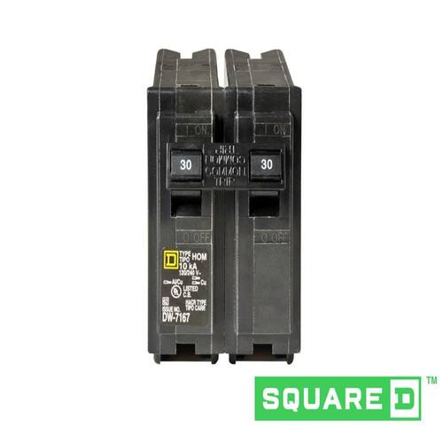 Circuit Breaker 30 Amp 2-Pole Circuit Homeline Breaker(HOM230CP)