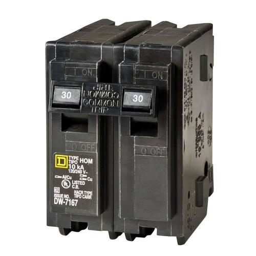 Circuit Breaker 30 Amp 2-Pole Circuit Homeline Breaker(HOM230CP)