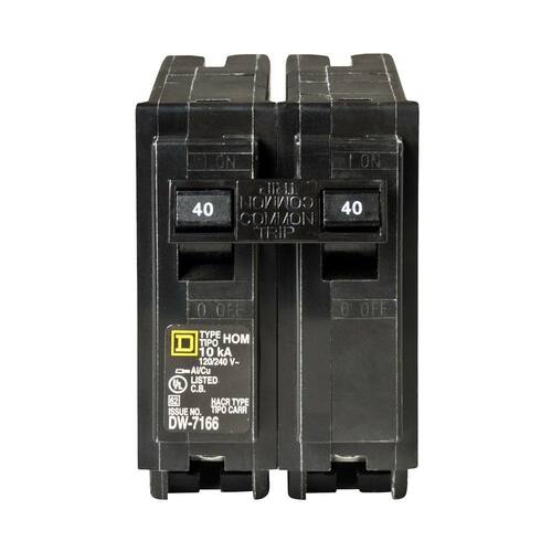 Circuit Breaker 40 Amp 2-Pole Circuit Homeline Breaker(HOM240CP)