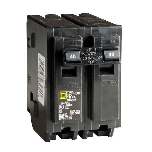 Circuit Breaker 40 Amp 2-Pole Circuit Homeline Breaker(HOM240CP)